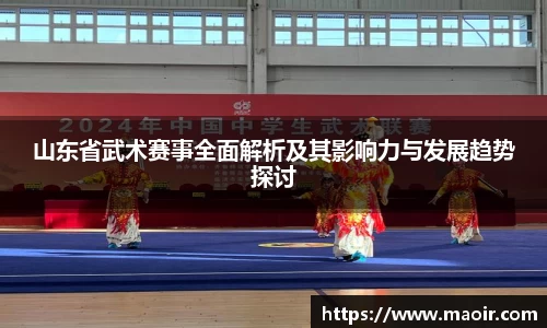 山东省武术赛事全面解析及其影响力与发展趋势探讨